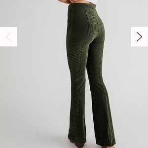 Free people velvet flare pants